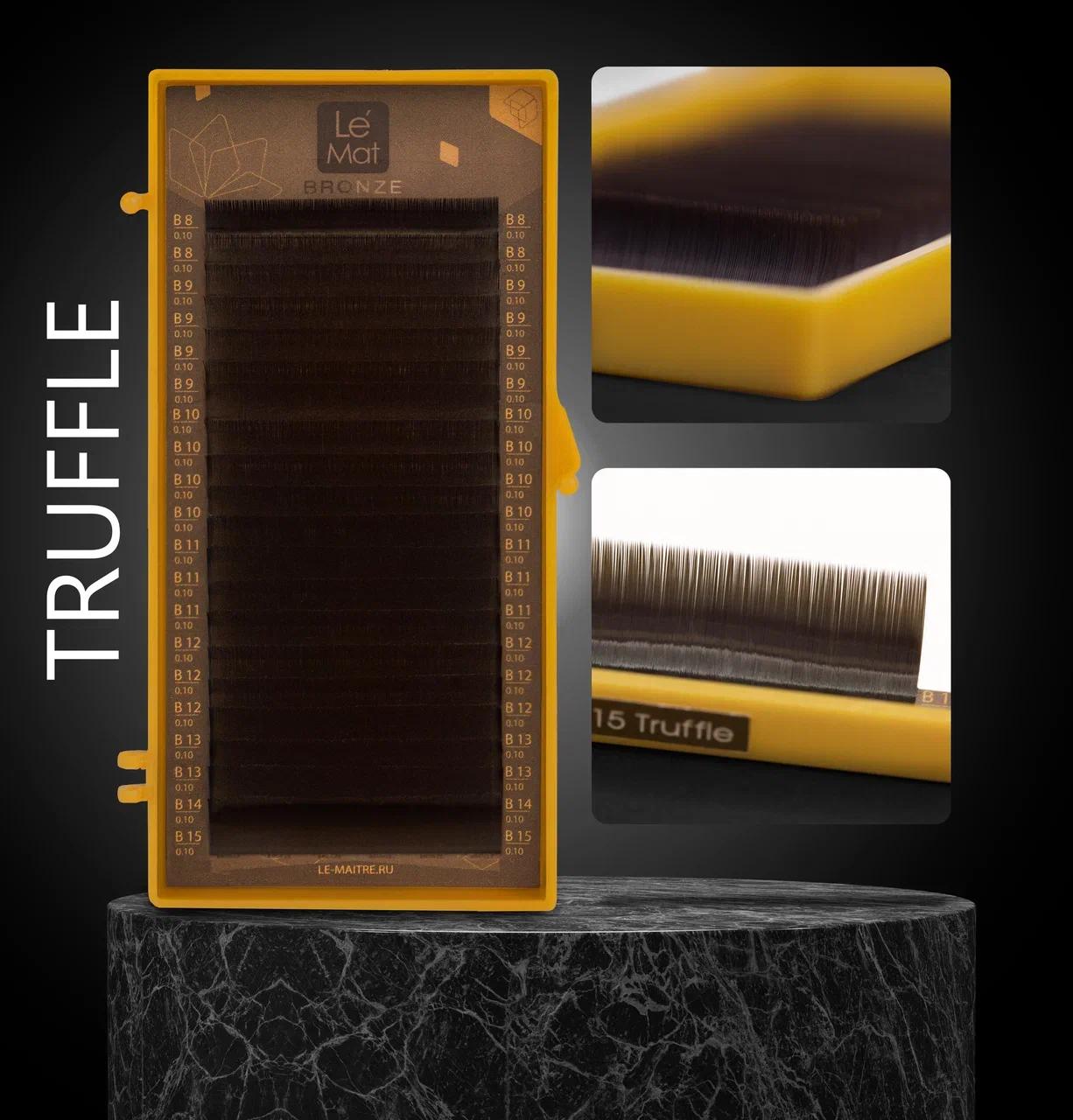 Extensions de cils marron Truffle 20 lignes MIX - Gamme BRONZE